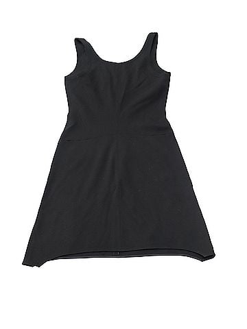 Helmut Lang Helmut Lang Scoop-Neck Tank Dress in Black Viscose (view 2)