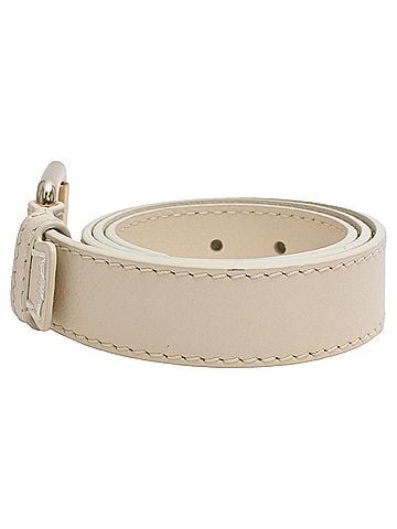 Chloé Chloé Buckle Belt in White Leather (view 2)