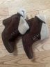 Helmut Lang 100% Suede Brown Ankle Boots Size EU 40 - photo 10