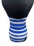 Milly Stripes Blue White One Piece Swimsuit Size L - photo 2
