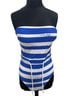 Milly Stripes Blue White One Piece Swimsuit Size L - photo 1
