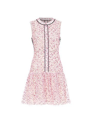 Fendi Fendi sheer black trim drop waist mini dress (view 1)