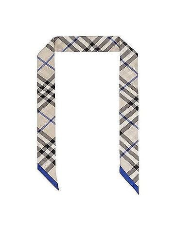 Burberry Skinny Check Silk Scarf (view 1)