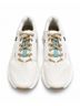 On White Green Tan Sneakers Size 9 1/2 - photo 4