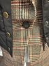Veronica Beard 100% Polyester 40% Acrylic 30% Polyester 25% Wool 5% Other 100% Polyester Plaid Black Brown Red Jacket Size 2 - photo 16