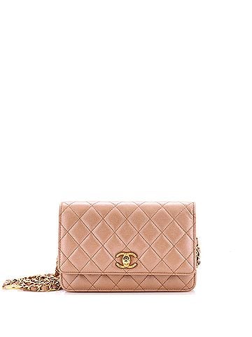 Chanel Fit For You Wallet on Chain Quilted Iridescent Caviar (view 1)