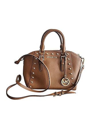 Michael Kors Ciara Leather Satchel (view 1)