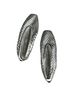 M. Gemi 100% Leather Silver Gray Flats Size EU 36 - photo 4