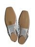 M. Gemi 100% Leather Silver Gray Flats Size EU 36 - photo 2