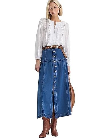 Ann Taylor LOFT Denim Skirt (view 2)