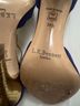 L.K. Bennett Blue Gold Heels Size EU 38 1/2 - photo 4