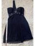 Cache 100% Polyester 100% Linen Solid Black Cocktail Dress Size 2 - photo 10