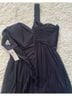Cache 100% Polyester 100% Linen Solid Black Cocktail Dress Size 2 - photo 6