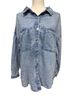 Risen 100% Cotton Blue Button-Down Shirt Size L - photo 1