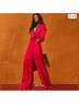 Andrea Iyamah Solid Red Dress Pants Size XS - photo 5