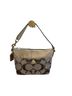 Coach 100% Canvas 100% Metallic Fiber Print Brown Gold Shoulder Bag One size - photo 1