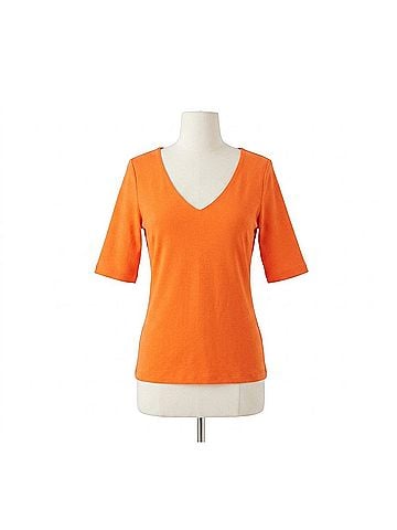 Gretchen Scott Designs Second Skin Tee in Orange (view 1)