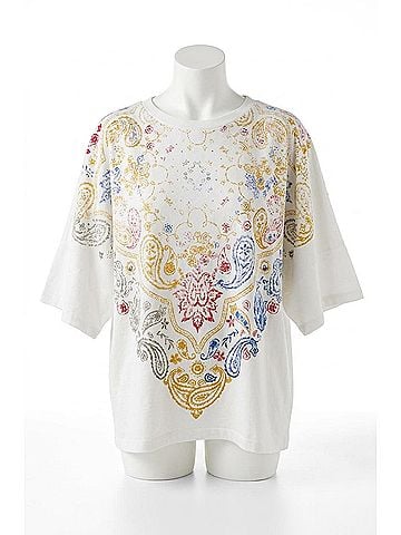 Free People Heirloom Printed Tee in Ivory Combo (view 1)