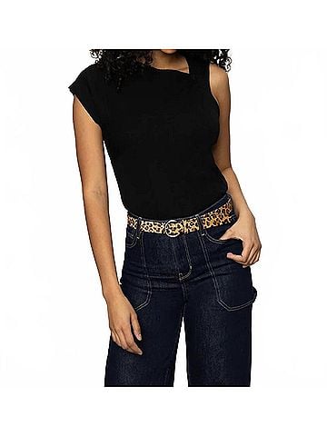 Sanctuary Asymmetric Twist Top in Black (view 2)