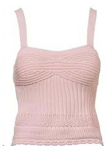 Autumn Cashmere Women's Scallop Edge Tank in Pink (view 1)