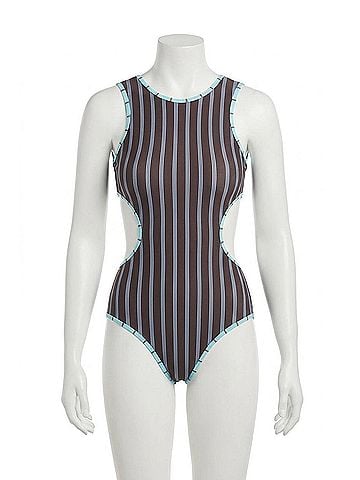 STAUD Dolce One Piece Swimsuit in Redondo Stripe (view 1)