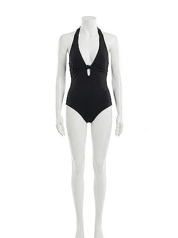 STAUD La Jolla One Piece Swimsuit in Black (view 1)