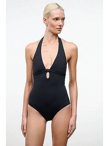 STAUD La Jolla One Piece Swimsuit in Black (view 2)