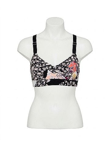 Seafolly Active Bralette Top in Sea Ocean Rose (view 1)