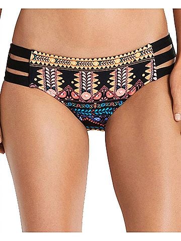 Seafolly Strappy Hipster Bikini Bottom in Sea Spice Temple (view 2)