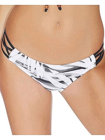 Reef Strappy Retro Bikini Bottom in Ree Desert Palm (view 2)