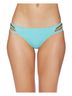 Reef Solid Blue Solid Strappy Bikini Bottom in Turquoise Size L - photo 2