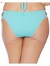 Reef Solid Blue Solid Strappy Bikini Bottom in Turquoise Size L - photo 3