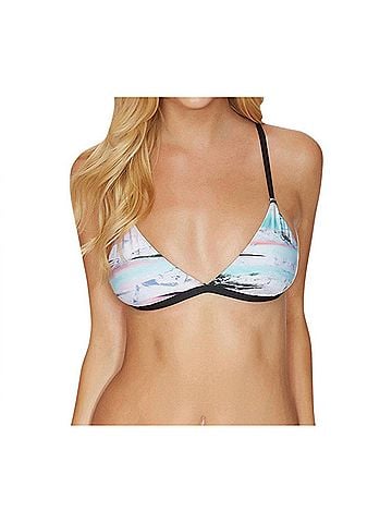 Reef Triangle Bikini Top in Mod Wave (view 2)