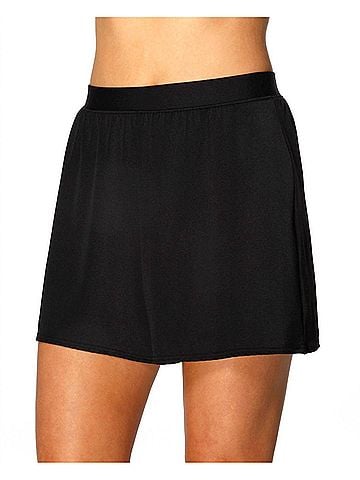 Miraclesuit Loose Short Swim Bottom in Black (view 2)
