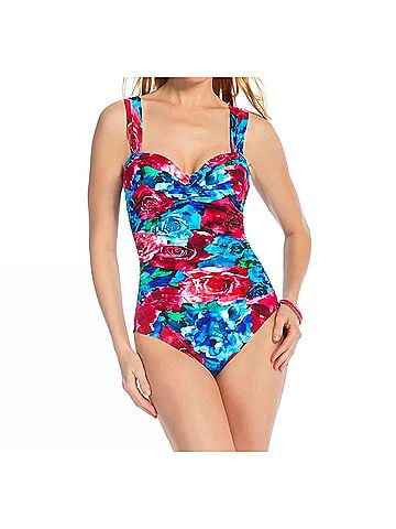 Miraclesuit Saxon Underwire One Piece Swimsuit in Rose (view 2)