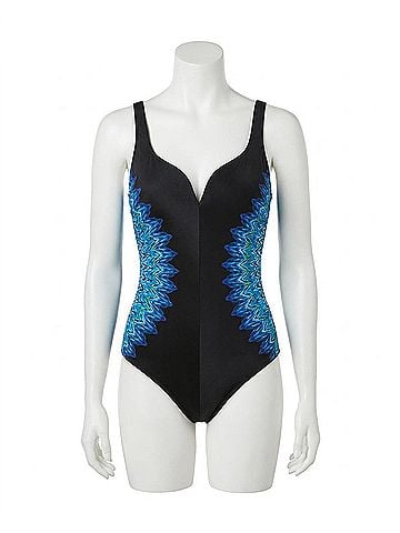 Miraclesuit Knit Pick Temptress One Piece Swimsuit in Black (view 1)