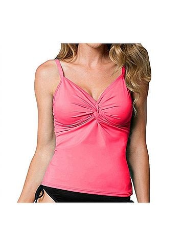 Miraclesuit D-Cup Roswell Underwire Tankini Top in Mango (view 2)