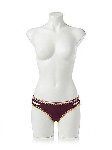 Jessica Simpson Woodstock Reversible Hipster Bikini Bottom in Merlot And Spice (view 1)