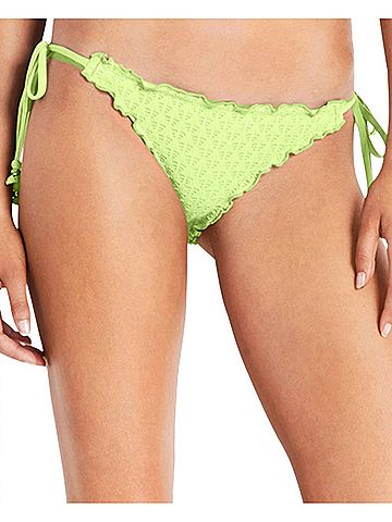 Seafolly Ruffle Tie Side Hipster Bikini Bottom in Havana (view 2)