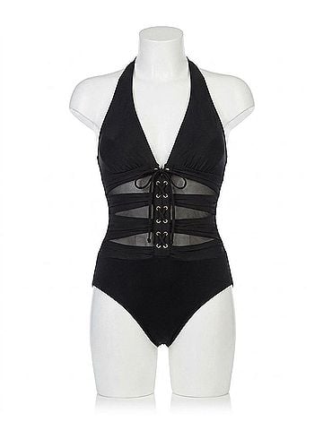 Miraclesuit Ansonia One Piece Swimsuit in Black (view 1)
