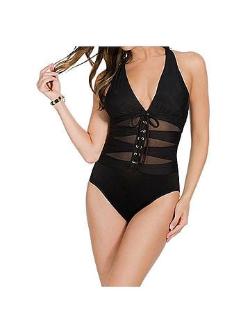 Miraclesuit Ansonia One Piece Swimsuit in Black (view 2)
