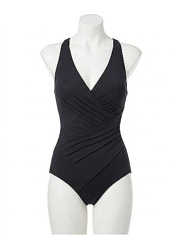 Miraclesuit Oceanus D-Cup One Piece Swimsuit in Black (view 1)