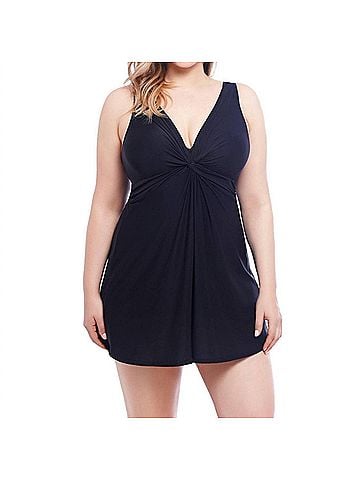 Miraclesuit Marais Swimdress - Plus in Black (view 2)