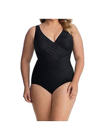 Miraclesuit Oceanus One Piece Swimsuit - Plus in Black (view 2)