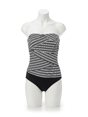 Miraclesuit Muse One Piece Swimsuit in Black/ White (view 1)
