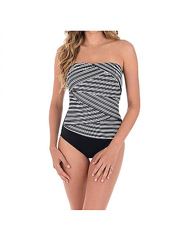 Miraclesuit Muse One Piece Swimsuit in Black/ White (view 2)