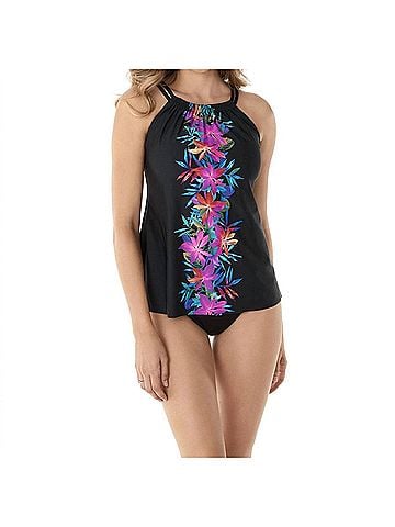 Miraclesuit Genesis Shoreline Tankini Top in Multicolor (view 2)