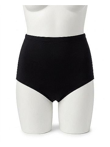 Miraclesuit High Waist Brief Swim Bottom Bikini - Plus Size in Black (view 1)