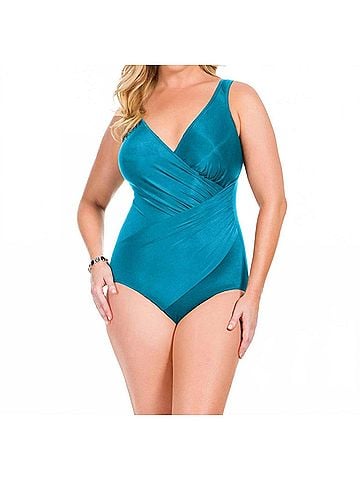 Miraclesuit Oceanus One Piece - Plus in Lagoon (view 2)