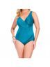 Miraclesuit Solid Blue Oceanus One Piece - Plus in Lagoon Size 16 - photo 2